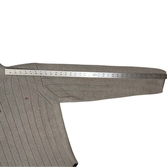 Ralph Lauren Polo Jeans Co. Men’s 100% Cotton 1/4 Zip Knit Gray Sweater Size XXL - Picture 7 of 7